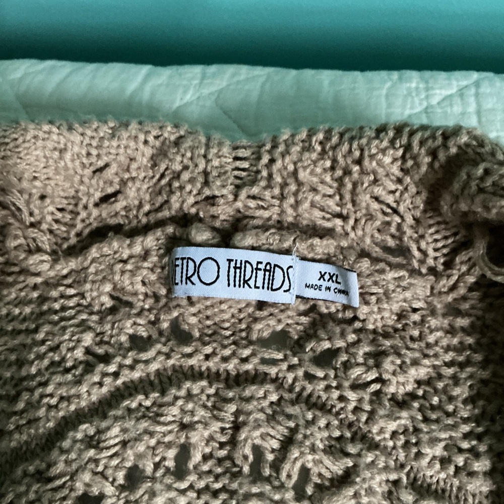 Retro Threads Crochet Sweater - Picture 6 of 11
